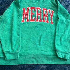 Green 'Merry' Sweater